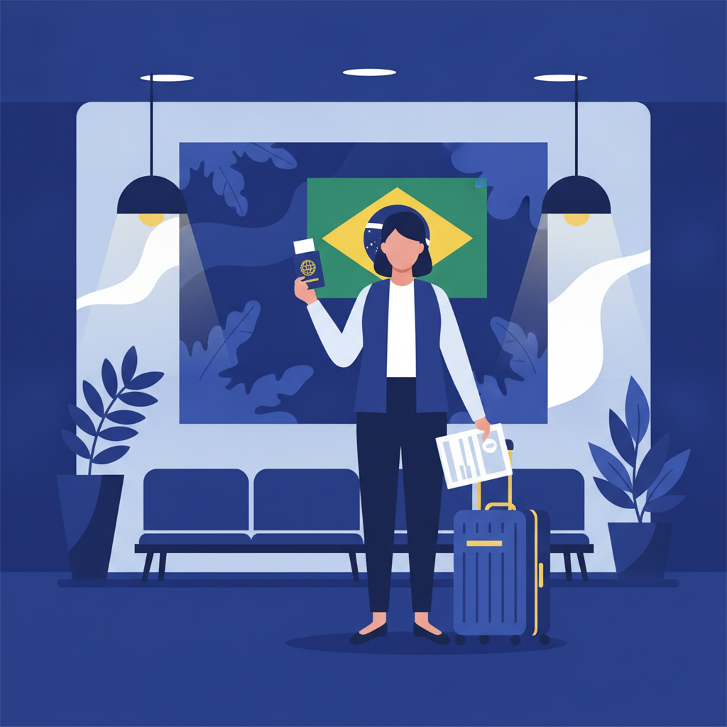 Brasileiros trabalhando nos Estados Unidos consultando documentos previdenciários sobre acordo bilateral Brasil-EUA para aposentadoria